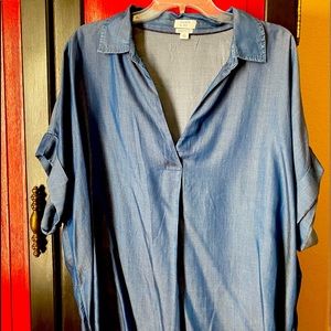 Stylish blouse that dresses up any look with detailed buttoned back